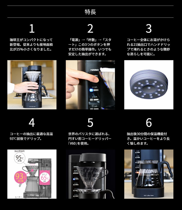 ハリオ 珈琲王2コーヒーメーカー& エレクトリックグラインダーセット