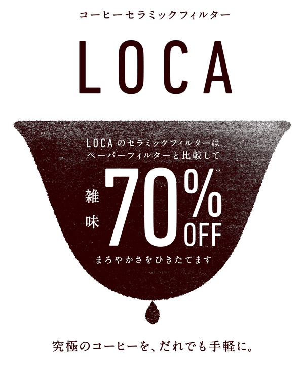 LOCA コーヒーセラミックフィルター 