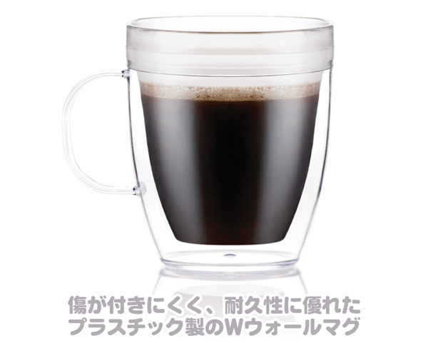 POUR OVER コーヒードリッパー付きダブルウォールマグ