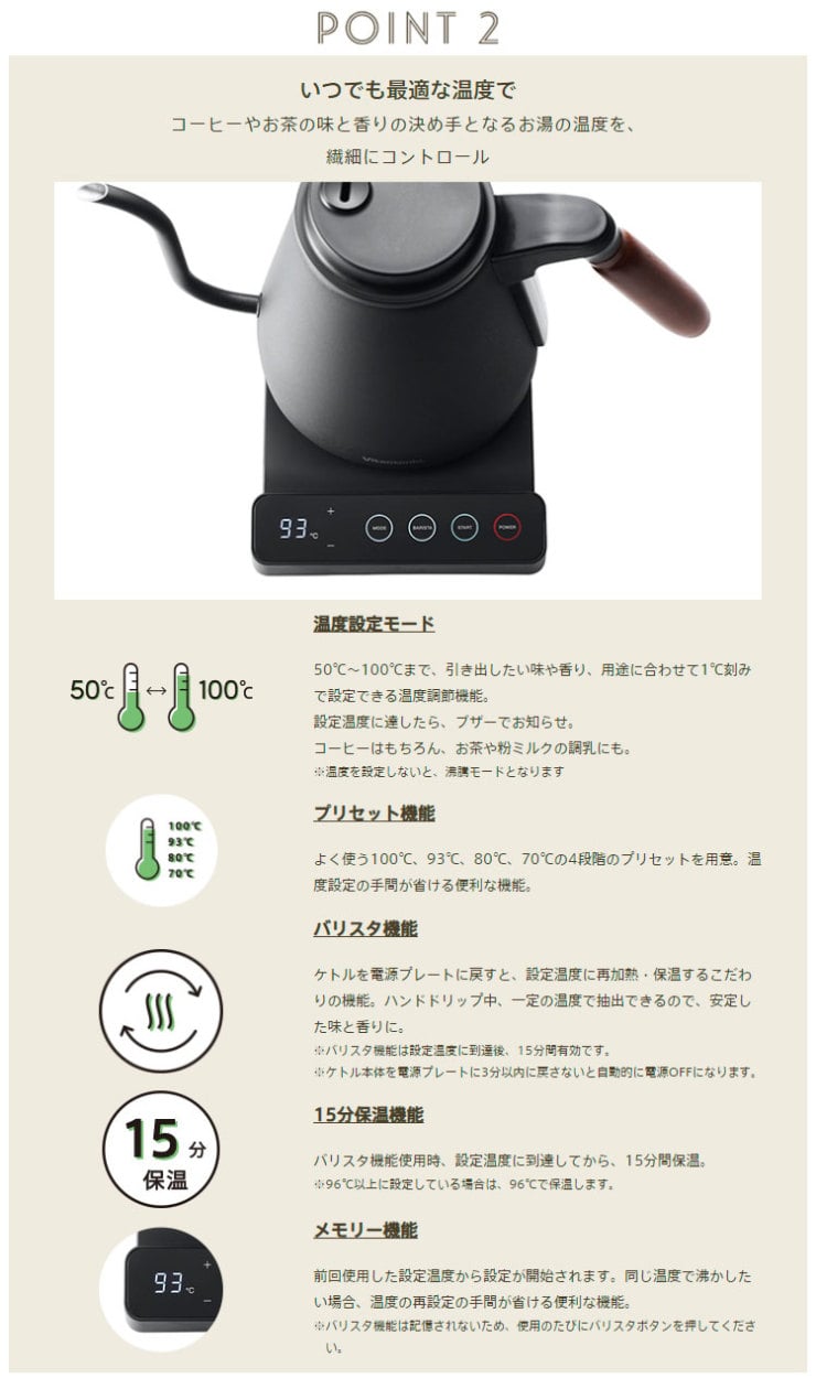 温調ドリップケトル アクティII