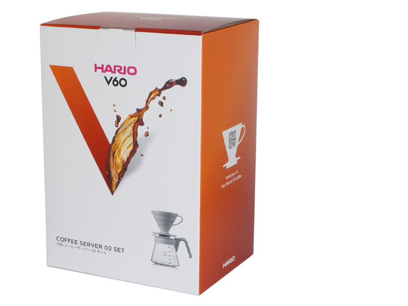 V60 コーヒーサーバー02セット ペールグレー