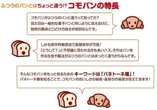 コモパンの特徴