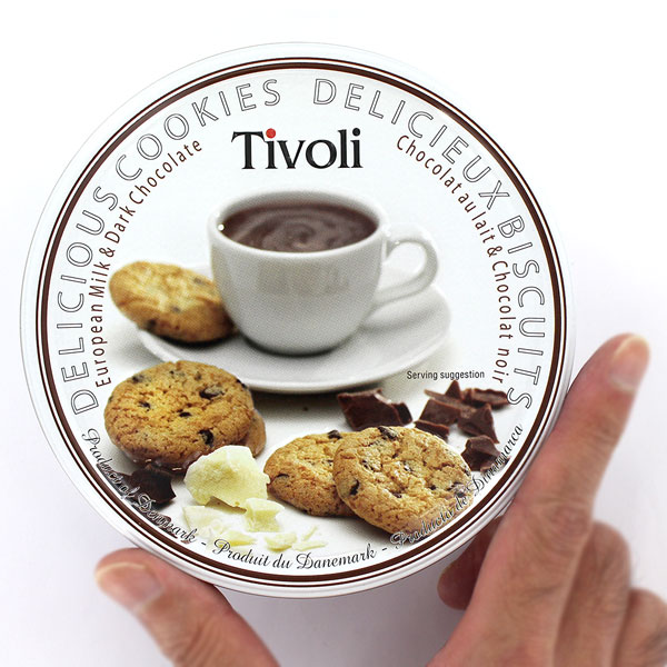 Tivoli ヨーロピアン ミルク&ダーク チョコクッキー缶 150g