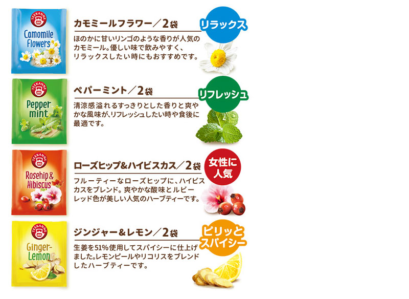 PD ポンパドール 4アソートティー