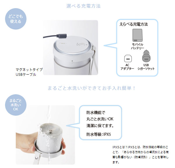 Vitantonio(ビタントニオ)コードレスマイボトルブレンダー