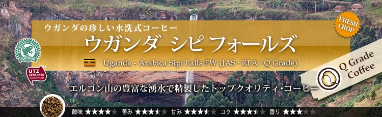 ウガンダ シピ フォールズ - Uganda Arabica Sipi Falls FW (JAS ・ RFA ・ Q Grade)