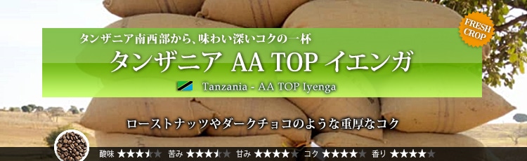 タンザニア AA TOP イエンガ - Tanzania AA TOP Iyenga