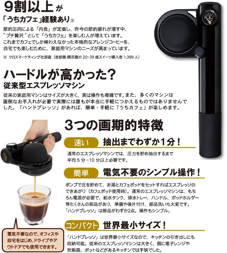 Handpresso ハンドプレッソ　プレミアムセット　本体もセット　美品