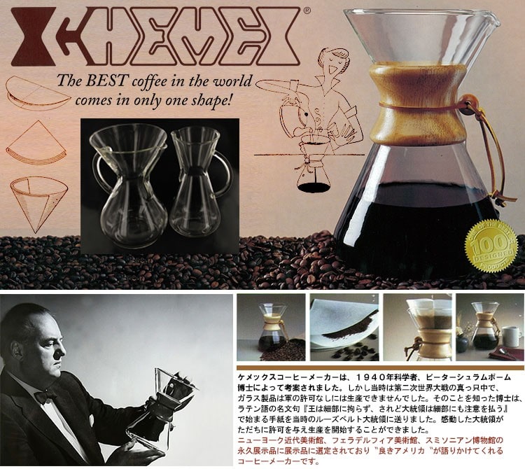 CHEMEX （ケメックス） コーヒーメーカー 6カップ CM-6A