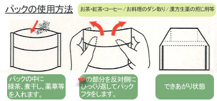 トキワ お茶パック使用方法